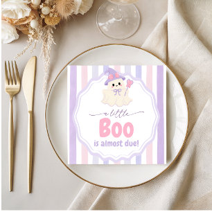 A Little Boo Pastel Ghost Baby Shower Napkins
