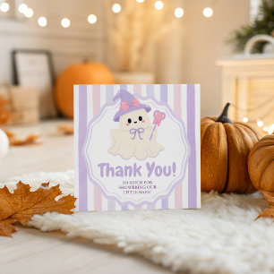 A Little Boo Pastel Ghost Thank You Card Favour Tags