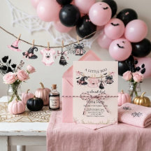A Little Boo Pink Halloween Party Baby Shower
