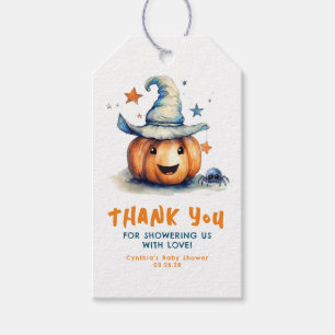 A Little Boo Pumpkin Cute Halloween Baby Shower Gift Tags