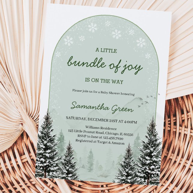 A Little Bundle of Joy Baby Shower Invitation (Creator Uploaded)