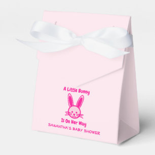 A Little Bunny Is On Her Way Favor Box
