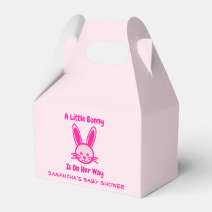 A Little Bunny Is On Her Way Favor Box