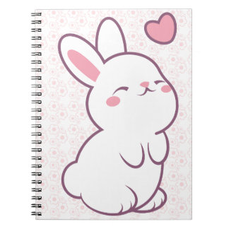 A Little Bunny Made of Feelings Notebook