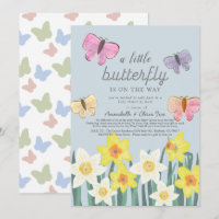 A Little Butterfly Daffodil Baby Shower by Mail
