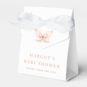 A Little Butterfly Girl Baby Shower Thank You Favor Box