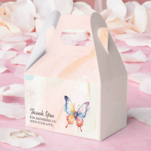 A little butterfly pastel whimsical Baby Shower  Favor Box