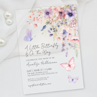 A Little Butterfly Wildflower Baby Shower