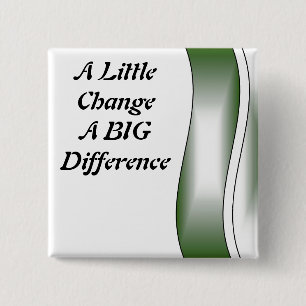 A Little Change A Big Difference 2 Inch Square Button
