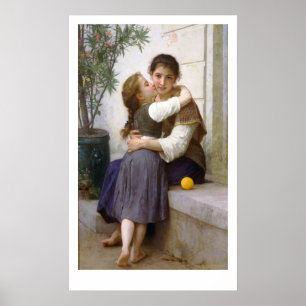 A Little Coaxing 1890, Bouguereau Poster