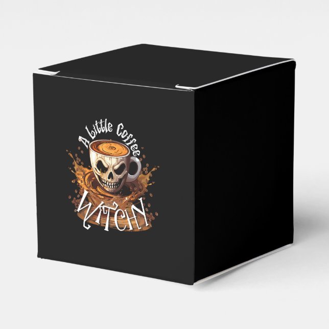 A Little Coffee Witchy Favor Box (Front Side)