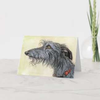 A Little Coincidence -Lurcher Dog Art Card