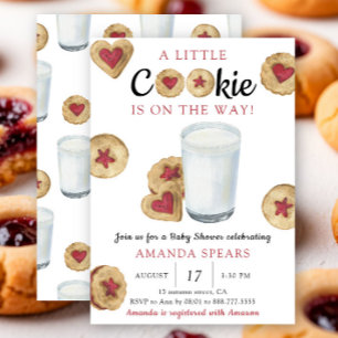 A Little cookie is on the way Baby shower Invitation