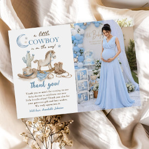 A Little Cowboy Baby Shower Boy Invitation