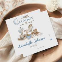 A Little Cowboy Baby Shower Boy