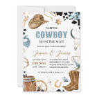 A Little Cowboy Baby Shower Invitation