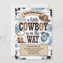 A Little Cowboy is on the Way Baby Shower