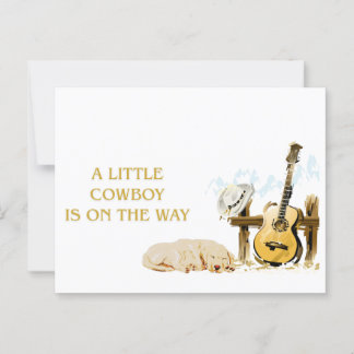 A Little Cowboy is on the Way Postcard
