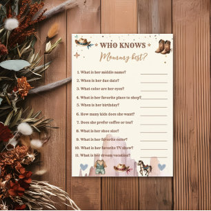 A Little Cowboy Wild West Boy Who Knows  Mommy Flyer