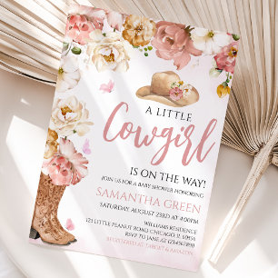 A Little Cowgirl Baby Shower Invitation