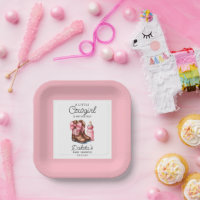 A Little Cowgirl Pink Wester Rodeo Paper Napkins 