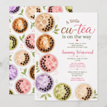 A Little Cu-Tea Boba Tea Baby Shower