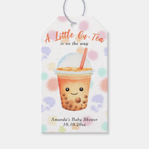 A Little Cu-Tea Bubble Tea Baby Shower Gift Tags