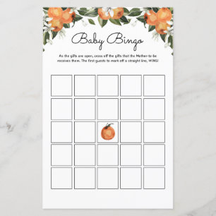 A Little Cutie Baby Shower Games Baby Bingo Game