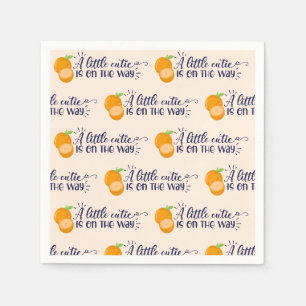 A Little Cutie Baby Shower Napkin