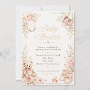 A Little Cutie is on the Way Baby Shower Invitation