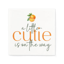 A Little Cutie Is On The Way Napkins