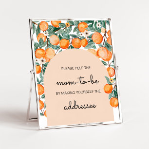 A Little Cutie Orange Envelope Station Poster