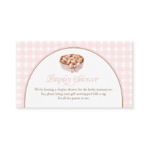 A Little Cutie Pie Pink Gingham Display Shower