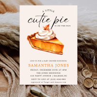 A Little Cutie Pie Pumpkin Fall Baby Shower  