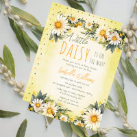 A Little Daisy Is On The Way Floral Baby Shower