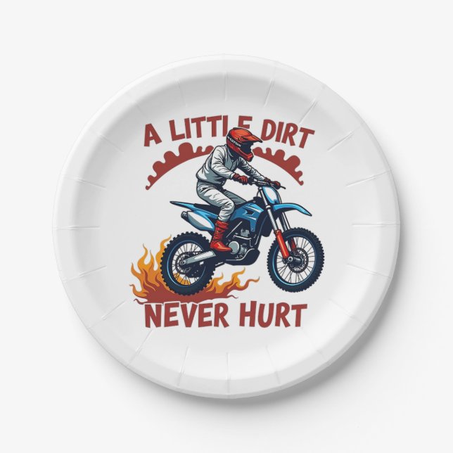 A Little Dirt Never Hurt Paper Plate (Front)