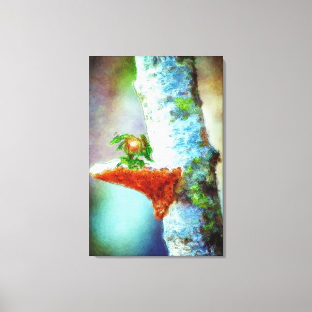 A Little Dragon Sleeps Canvas Print (Front)
