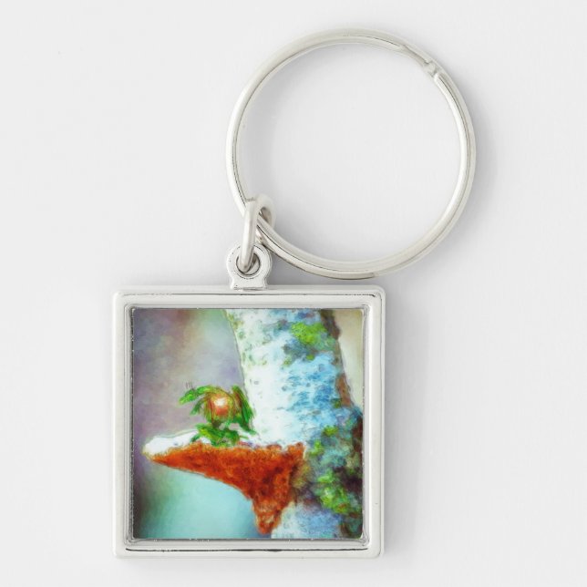 A Little Dragon Sleeps Keychain (Front)