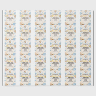 A Little Dream Come True Baby Shower Invitation Wrapping Paper