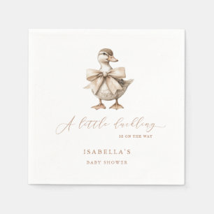 A Little Duckling Baby Shower Napkin