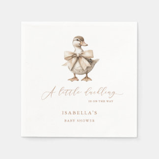 A Little Duckling Baby Shower Napkin
