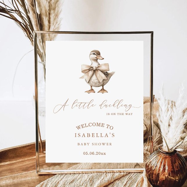 A Little Duckling Baby Shower Welcome Poster (Creator Uploaded)