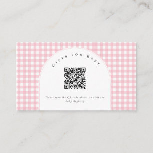 A Little Duckling is on the Way Bow Baby Shower  Enclosure Card