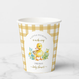 A Little Duckling is On The Way Duck Baby Shower Paper Cups