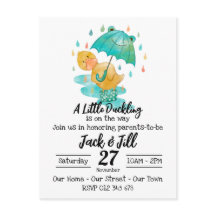 A Little Duckling is on the Way Invitation