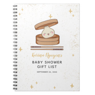 A Little Dumpling Baby Shower Gift List Notebook