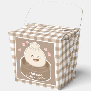 A Little Dumpling is On The Way Baby Shower Favor Box