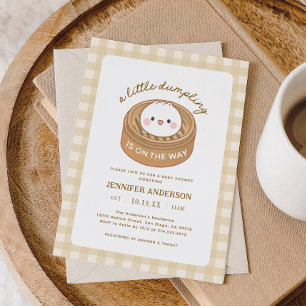 A Little Dumpling Is On The Way Baby Shower Invitation
