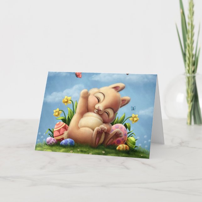 A Little Easter Bunny Holiday Card (Front)