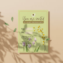 A Little Elegant Wildflower Girl Baby Shower